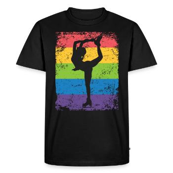 Figure Skating Figure Skating Ice Skating - Men's Premium Organic T-Shirt - black - Front - Nico (187cm)