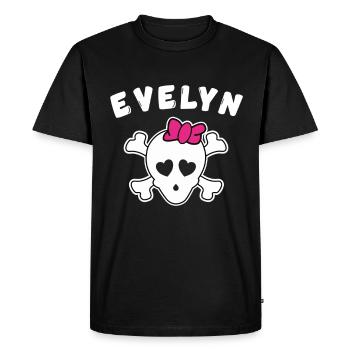 Pirate Evelyn Design for Girls and Women - Men's Premium Organic T-Shirt - black - Front - Nico (187cm)