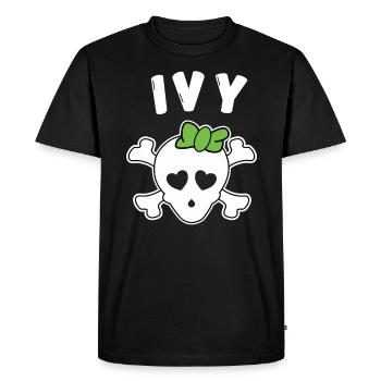 Pirate Ivy Design for Girls and Women - Men's Premium Organic T-Shirt - black - Front - Nico (187cm)