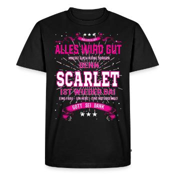 Everything Will Be Alright 'Cause Scarlett Is Here Outfit - Men's Premium Organic T-Shirt - black - Front - Nico (187cm)