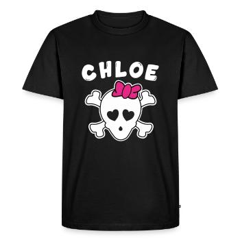 Pirate Chloe Design for Girls and Women - Men's Premium Organic T-Shirt - black - Front - Nico (187cm)