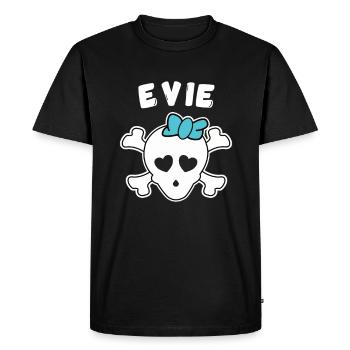 Pirate Evie Design pour les filles et les femmes - T-shirt Premium bio Homme - noir - Devant - Nico (187cm)
