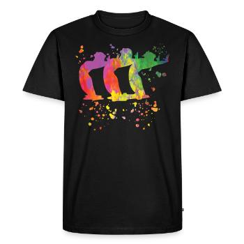 Natation artistique par équipe Natation synchronisée - T-shirt Premium bio Homme - noir - Devant - Nico (187cm)