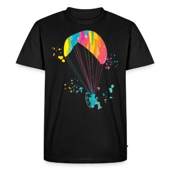 Motorized Paragliding PPG Paramotoring - Men's Premium Organic T-Shirt - black - Front - Nico (187cm)
