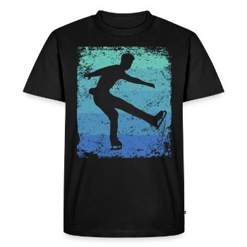 Figure Skating Figure Skating Ice Skating - Men's Premium Organic T-Shirt - black - Front - Nico (187cm)