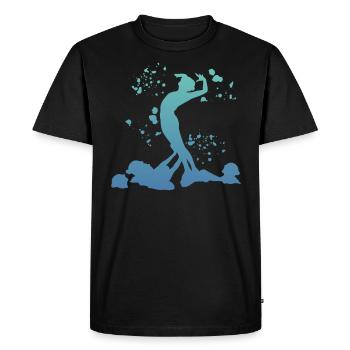 Natation artistique par équipe Natation synchronisée - T-shirt Premium bio Homme - noir - Devant - Nico (187cm)