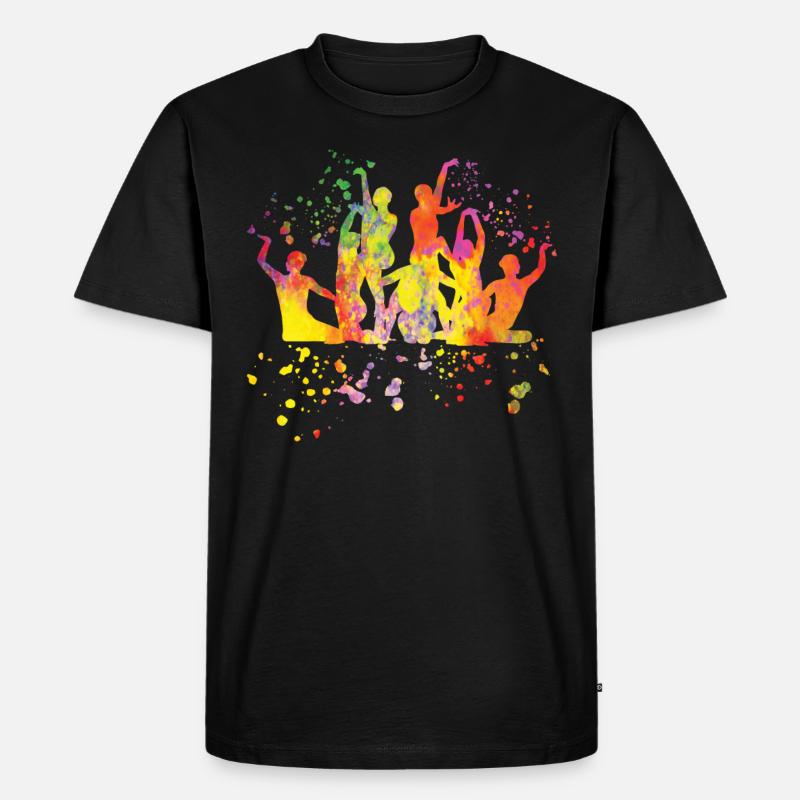 Artistic Swim Team Synchronschwimmen - Männer Premium Bio T-Shirt - Schwarz