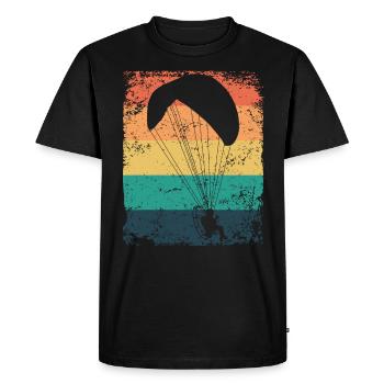 Motorized Paragliding PPG Paramotoring - Men's Premium Organic T-Shirt - black - Front - Nico (187cm)