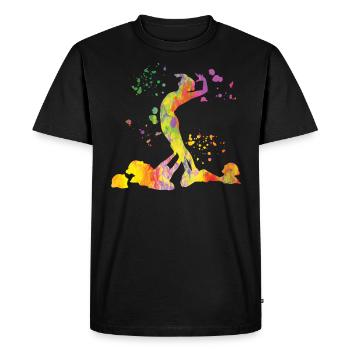 Natation artistique par équipe Natation synchronisée - T-shirt Premium bio Homme - noir - Devant - Nico (187cm)