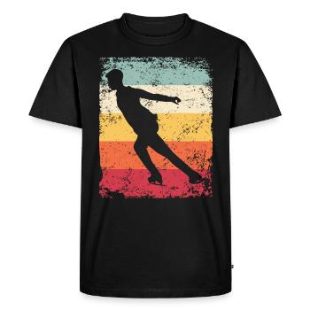 Figure Skating Figure Skating Ice Skating - Men's Premium Organic T-Shirt - black - Front - Nico (187cm)