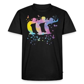Natation artistique par équipe Natation synchronisée - T-shirt Premium bio Homme - noir - Devant - Nico (187cm)