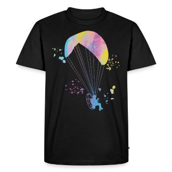 Motorized Paragliding PPG Paramotoring - Men's Premium Organic T-Shirt - black - Front - Nico (187cm)