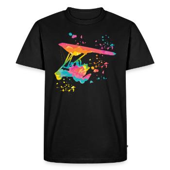 poidsParatrike Moteur Deltaplane Deltatrike - T-shirt Premium bio Homme - noir - Devant - Nico (187cm)