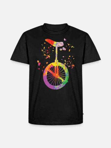Unicyclist unicycle unicycle - Men's Premium Organic T-Shirt - black