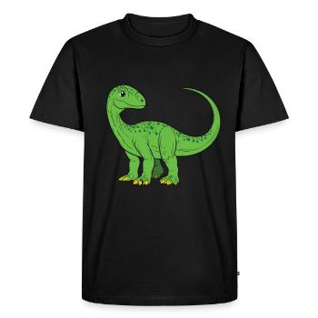 Mignon design de bébé Dino pour les enfants - T-shirt Premium bio Homme - noir - Devant - Nico (187cm)