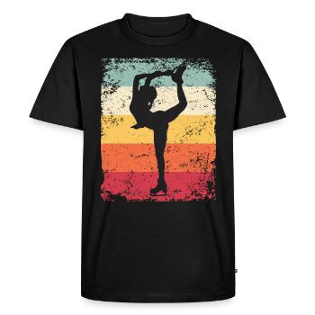 Figure Skating Figure Skating Ice Skating - Men's Premium Organic T-Shirt - black - Front - Nico (187cm)