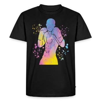 Boxing Fighter Kids Boxing Match Boxer - Men's Premium Organic T-Shirt - black - Front - Nico (187cm)