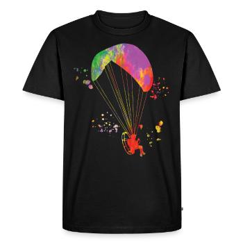 Motorized Paragliding PPG Paramotoring - Men's Premium Organic T-Shirt - black - Front - Nico (187cm)