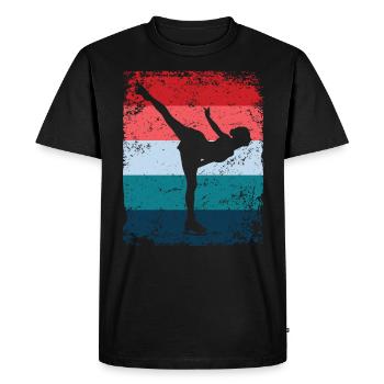 Figure Skating Figure Skating Ice Skating - Men's Premium Organic T-Shirt - black - Front - Nico (187cm)
