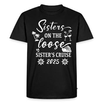Sisters On The Loose Sisters Cruise 2025 - Men's Premium Organic T-Shirt - black - Front - Nico (187cm)