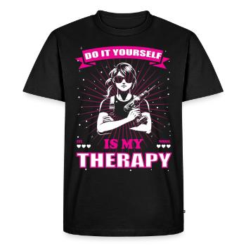 Do it yourself craftswoman design - Men's Premium Organic T-Shirt - black - Front - Nico (187cm)