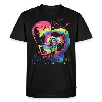 Boxing Fighter Enfants Boxing Match Boxer - T-shirt Premium bio Homme - noir - Devant - Nico (187cm)