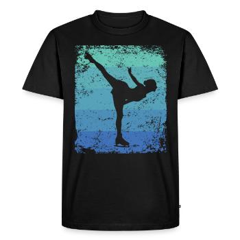 Figure Skating Figure Skating Ice Skating - Men's Premium Organic T-Shirt - black - Front - Nico (187cm)