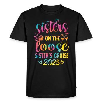 Sisters On The Loose Sisters Cruise 2025 - Men's Premium Organic T-Shirt - black - Front - Nico (187cm)
