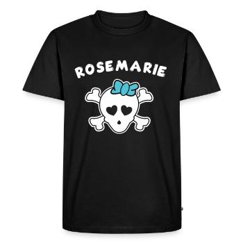 Pirate Rosemarie Design for Girls and Women - Men's Premium Organic T-Shirt - black - Front - Nico (187cm)