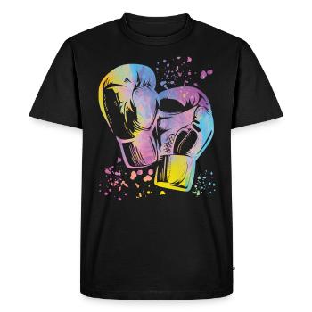 Boxing Fighter Enfants Boxing Match Boxer - T-shirt Premium bio Homme - noir - Devant - Nico (187cm)