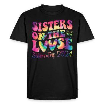 Sisters on the Run Sisters' Trip 2024 - Men's Premium Organic T-Shirt - black - Front - Nico (187cm)