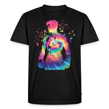 Boxing Fighter Enfants Boxing Match Boxer - T-shirt Premium bio Homme - noir - Devant - Nico (187cm)