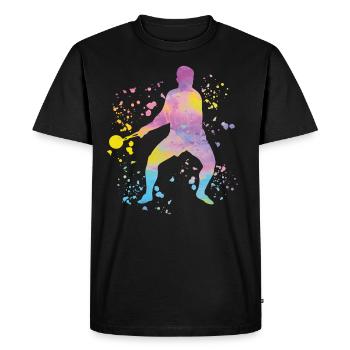 Hammer Thrower Colorsplash Hammer Throw - Men's Premium Organic T-Shirt - black - Front - Nico (187cm)