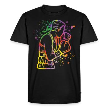 Boxing Fighter Enfants Boxing Match Boxer - T-shirt Premium bio Homme - noir - Devant - Nico (187cm)