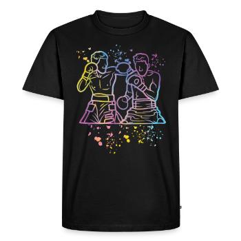 Boxing Fighter Enfants Boxing Match Boxer - T-shirt Premium bio Homme - noir - Devant - Nico (187cm)