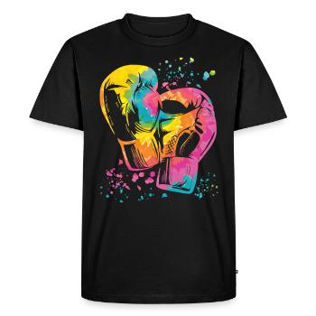 Boxing Fighter Kids Boxing Match Boxer - Men's Premium Organic T-Shirt - black - Front - Nico (187cm)