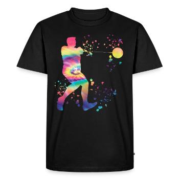 Hammer Thrower Colorsplash Hammer Throw - Men's Premium Organic T-Shirt - black - Front - Nico (187cm)
