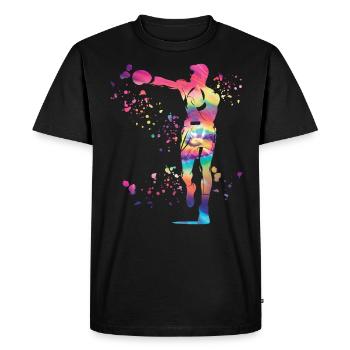 Boxing Fighter Enfants Boxer de match de boxe - T-shirt Premium bio Homme - noir - Devant - Nico (187cm)