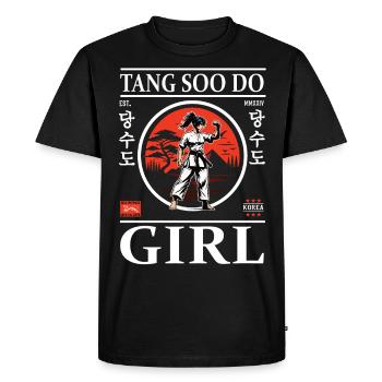 Tang so Do Girl – Master of Tang so Do - Men's Premium Organic T-Shirt - black - Front - Nico (187cm)
