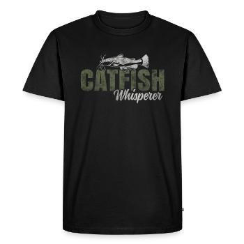 Chuchoteur de poisson-chat - T-shirt Premium bio Homme - noir - Devant - Nico (187cm)