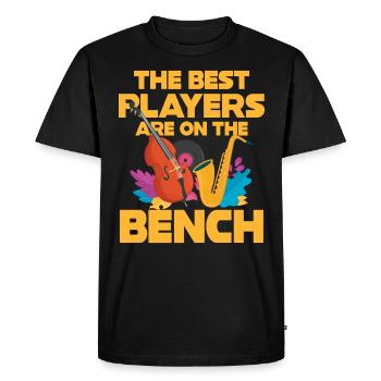 Les meilleurs joueurs contre la basse - T-shirt Premium bio Homme - noir - Devant - Nico (187cm)