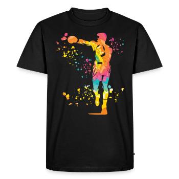 Boxing Fighter Enfants Boxer de match de boxe - T-shirt Premium bio Homme - noir - Devant - Nico (187cm)