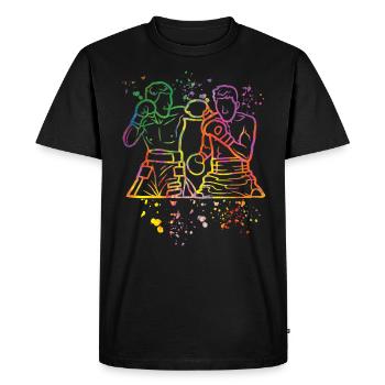 Boxing Fighter Enfants Boxer de match de boxe - T-shirt Premium bio Homme - noir - Devant - Nico (187cm)