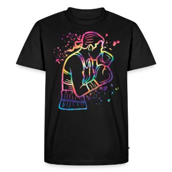 Boxing Fighter Kids Boxing Match Boxer - Men's Premium Organic T-Shirt - black - Front - Nico (187cm)