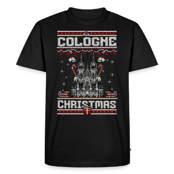 Cologne Köln Kölle Christmas sweater - Men's Premium Organic T-Shirt - black - Front - Nico (187cm)
