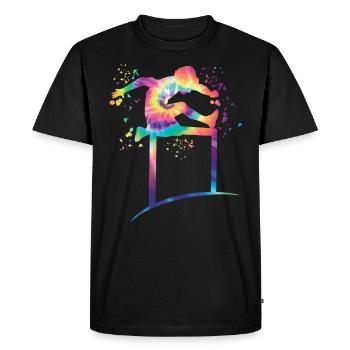 Hurdle Run Obstacle Course Kids Hurdle Run - Men's Premium Organic T-Shirt - black - Front - Nico (187cm)
