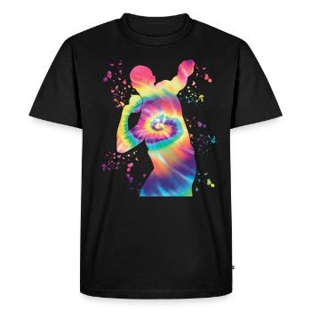 Lanceur de poids Colorsplash Lancer de poids - T-shirt Premium bio Homme - noir - Devant - Nico (187cm)