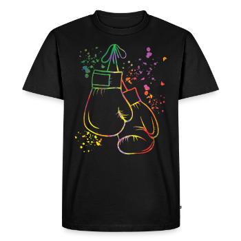 Boxing Fighter Kids Boxing Match Boxer - Men's Premium Organic T-Shirt - black - Front - Nico (187cm)