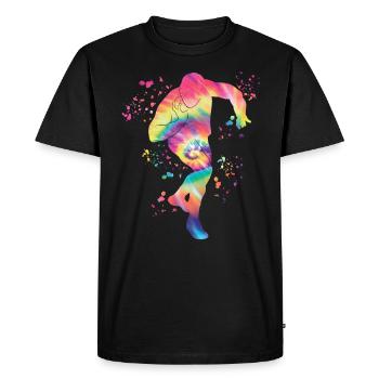 Lanceur de poids Colorsplash Lancer de poids - T-shirt Premium bio Homme - noir - Devant - Nico (187cm)