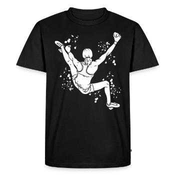 Bloc Colorsplash Bloc de bloc - T-shirt Premium bio Homme - noir - Devant - Nico (187cm)